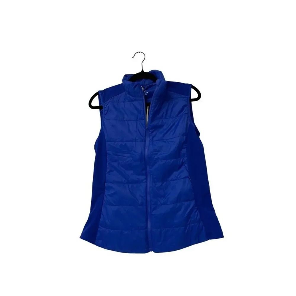 Oysho Women Puffer Vest L Blue FELLEX Volcanic Thermal Insulation 1672/332 NWT